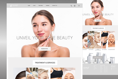 A Beauty Clinic Website branding graphic design ui uiux web design