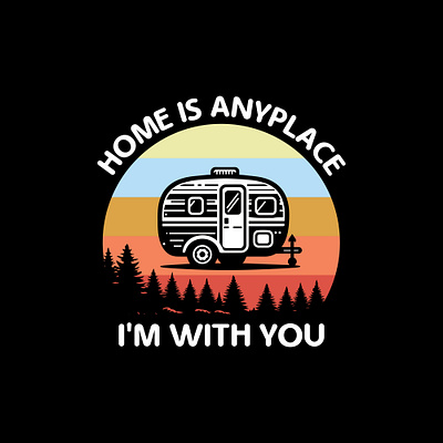 Home is anyplace I'm with you camping mug design