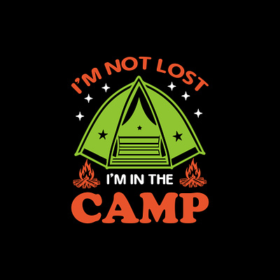 i’m not lost i’m in the camp camping mug design