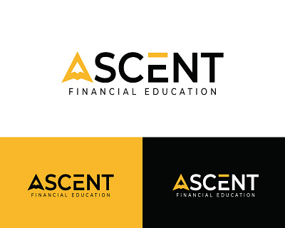 Ascent. Financial Education Logo brand identity branding financial logo graphic design letter a logo logo logo design