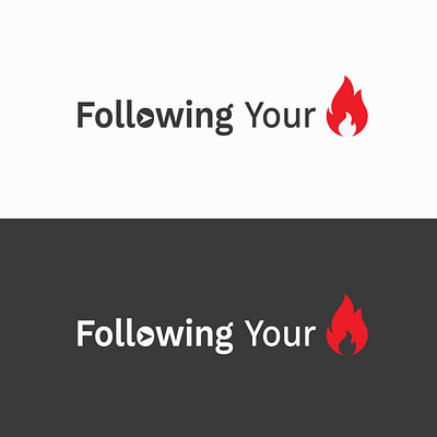 Following Your Fire Logo brand identity branding design fire graphic design logo logo design