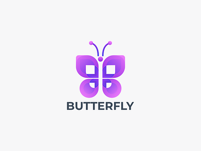 BUTTERFLY branding butterfly butterfly coloring butterfly icon butterfly logo butterfly purple coloring design graphic design icon logo