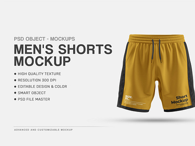 Men's Shorts Mockup design