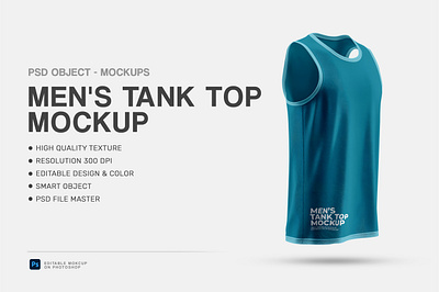 Men's Tank Top Mockup garment