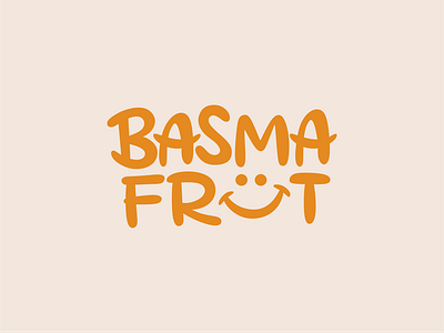 Basma Frut candied fruit logo branding design graphic design illustration lettering logo typography