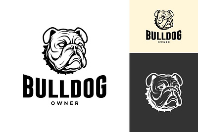 Bulldog Dog Logo Design animal bulldog design graphic design line art logo pet vector