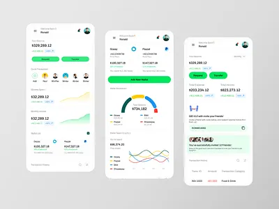 EasyFin - Finance Dashboard [Mobile Web Version] app application design e wallet finance finance technology fintech mobile money money balanced ui uiux user interface ux