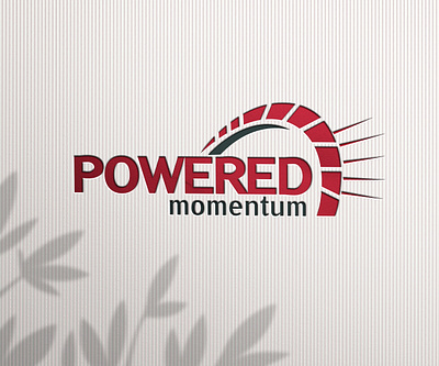 Powered Momentum Logo branding design graphic design illustrator logo typography vector