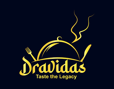 Dravidas Logo bars branding design food logo graphic design illustrator logo restaurant logo typography vector