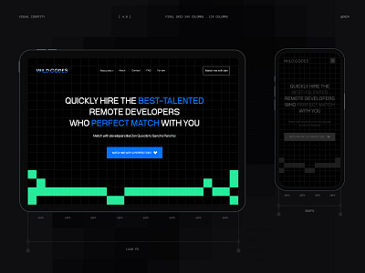 WILD.CODES web design ai code design developers landing page modern pixel art product remote ui uidesign ux web design website