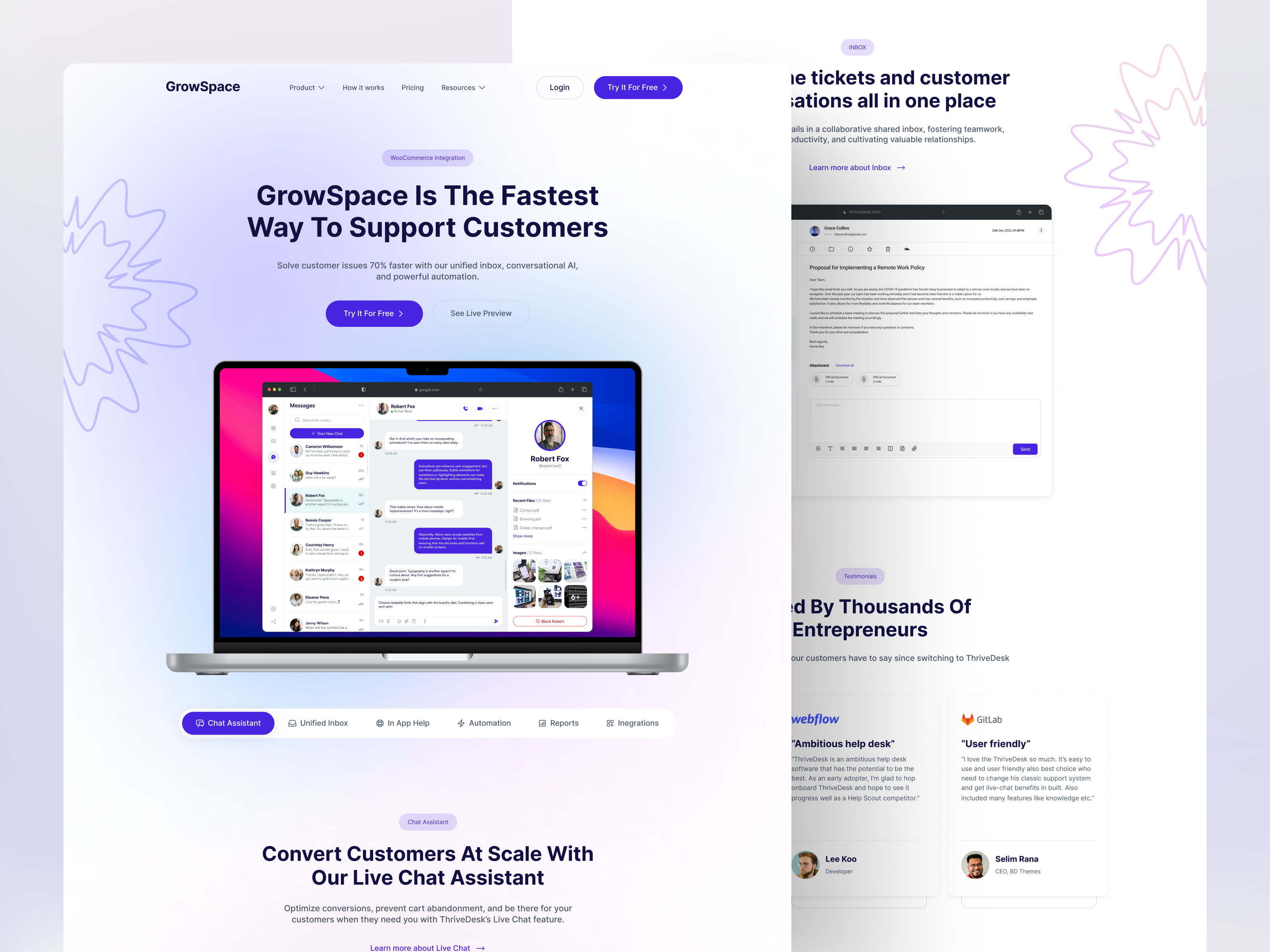 GrowSpace Website branding cool website design ecommerce homepage landing page modern website professional website software task management ui ui design ui ux user interface ux web web design web ui web ui uix website