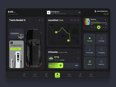 🛠️ Car Dashboard UI Design 🛠️ car car dashboard car ui card clean dashboard dashboard ui design desktop app desktop app ui map minimal modern product design style trending ui ui design web app