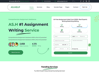 User-Friendly Design Solutions for Assignment Help Platforms academicdesign assignmentassistance assignmenthelpapp assignmenthelpdesign assignmenthelpwebsite edtechdesign educationalwebsite educationux edutechui eduwebsitedesign homeworkhelpdesign learningplatformui studentportalui studentsupportdesign tutorplatformdesign