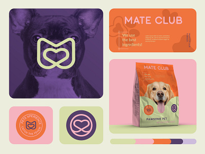 MATE CLUB - Pet care logo design brand identity branding cat logo dog logo graphic design logo logo designer logo maker pet branding pet logo pet lover pet products visual identity