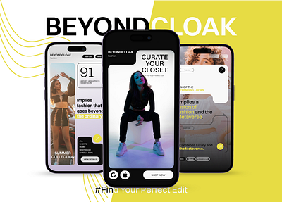 BeyondCloak- Fashion Ecommerce App app design design ecommerce figma figma design genz app shopping app ui uiux ux