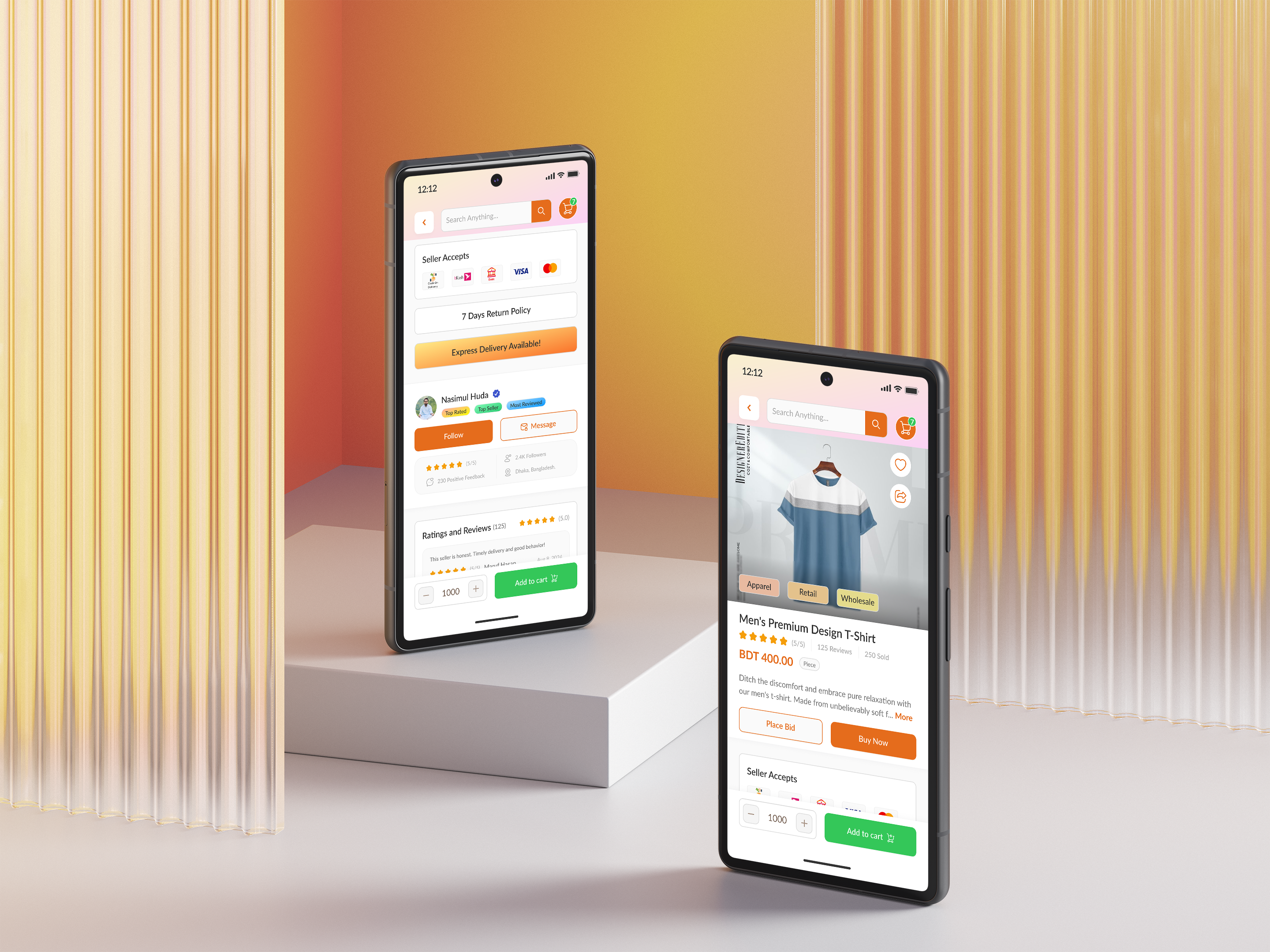 Example of Product Design UI/UX (App Or Web Design)