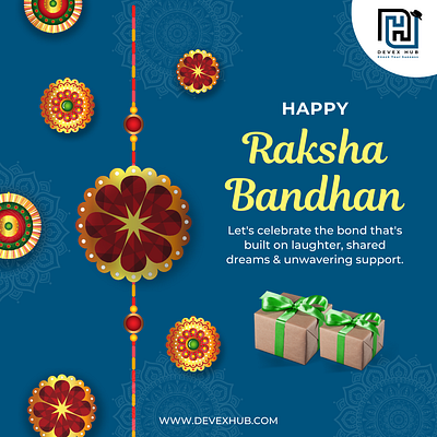 Happy Raksha Bandhan 2024 graphic design ui