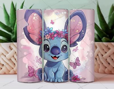 Magic Stitch Floral Watercolor Tumbler color image custom design art custom tumbler design east art illustration magic tumbler magic vector photography skinny tumbler stitch floral stitch vector sublimation tumbler sublimation tumbler warp vector art waterslide tumbler