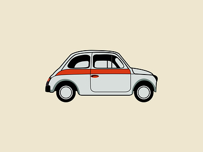 Old Coupe art car car logo classic car coupe graphic design illustration old car orange car vintage art vintage car vintage car logo vintage coupe white car