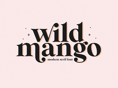 Wild Mango Modern Serif Font bohemian font boho font branding font chic font editorial font font fonts handwritten font handwritten serif font logos magazine modern font serif font swashes