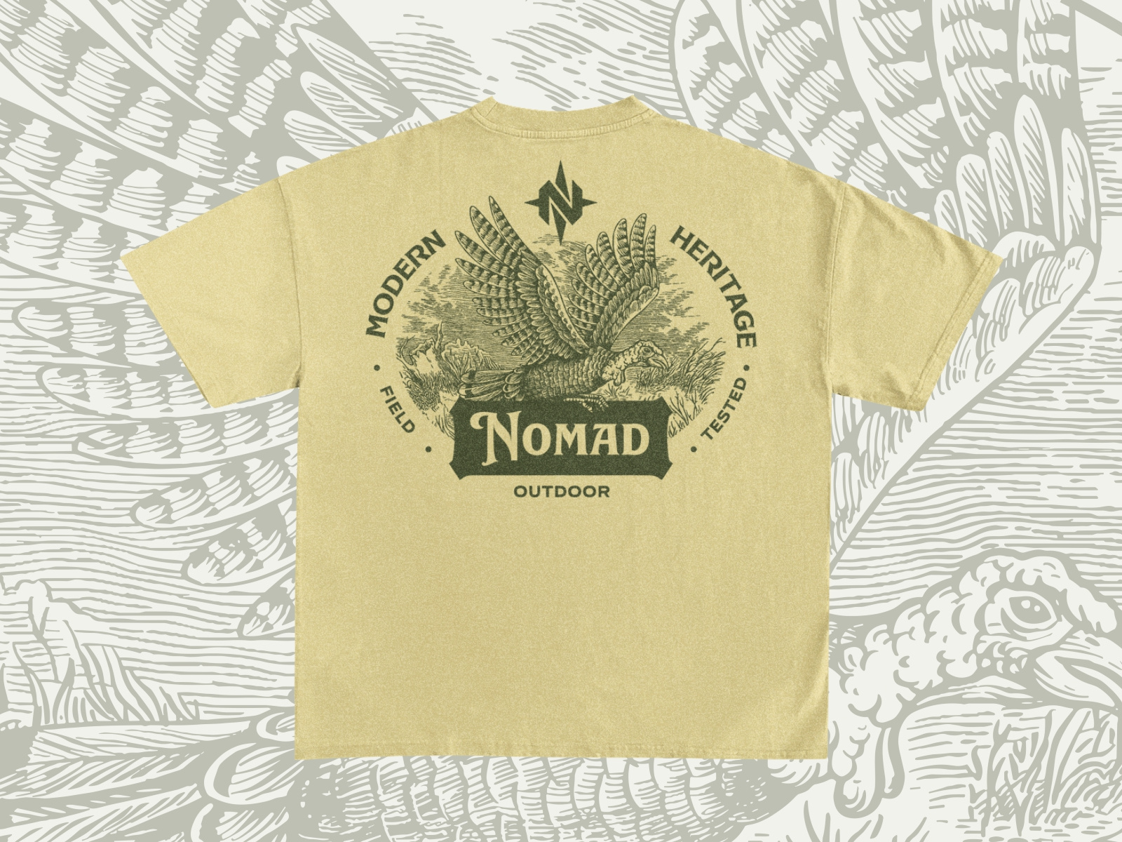 Example of Engraving Hand Drawn Illustration