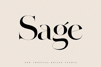 SAGE Serif Font caps font classic didot fashion font girlboss high contrast ladyboss logo magazine masthead modern modern font serif serif font vintage