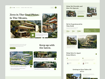 Green Sustainable Real-Estate Landing page apartment design home landing page properties property website real estate real estate website real property realestate realtor rent ui ui ux web web design website