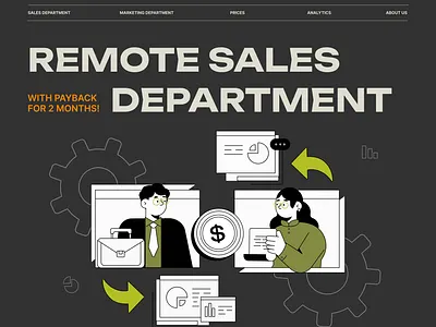 REMOTE SALES DEPARTMENT 2024 @daily ui @design app design design graphic design illustration ui web webdesign