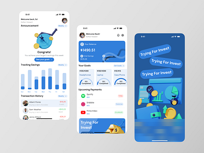 SavInvest - Savings and Investment Mobile App 3d branding dashboard graphic design investment app mobile mobile app savings savings app ui uidesign uiux uxdesign