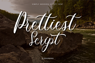 Prettiest Script branding design font graphic design illustration logo prettiest script