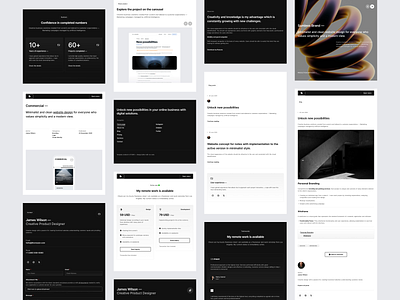 Minimal Portfolio #5 blog cms concept design landing page minimalist modern portfolio ui ui kit ux web web design webdesign website