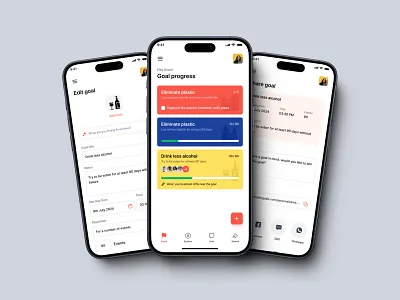 Mobile app design for Stellar Goals app design design ios design mobile app design ui ui design uiux user experience design user interface design