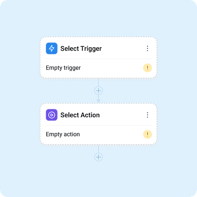 Autopilot - Empty state workflow cards application automation automation builder product design saas ui ux workflow workflow automation workflow builder