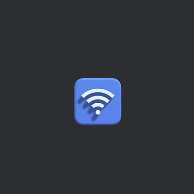 Wifi 3D icon design 3d app icon app icon 3d design connected design icon design ui wifi