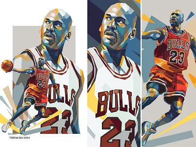 Michael Jordan asrtstyle athlete ball basketball colorful illustration jordan portrait portrait illustration poster poster sport sport unique vestor