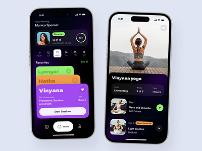 Yoga Mobile App app app design application design fitness hire ui ux designer ios mobile mobile app mobile app design mobile app ui mobile design mobile ui design mobile ui ux ui ui ux ui ux design ux