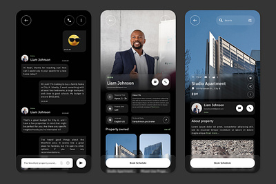 Propertive - Real Estate Mobile App agency agent application apps design house investment layout offer property real estate rent sale ui ux