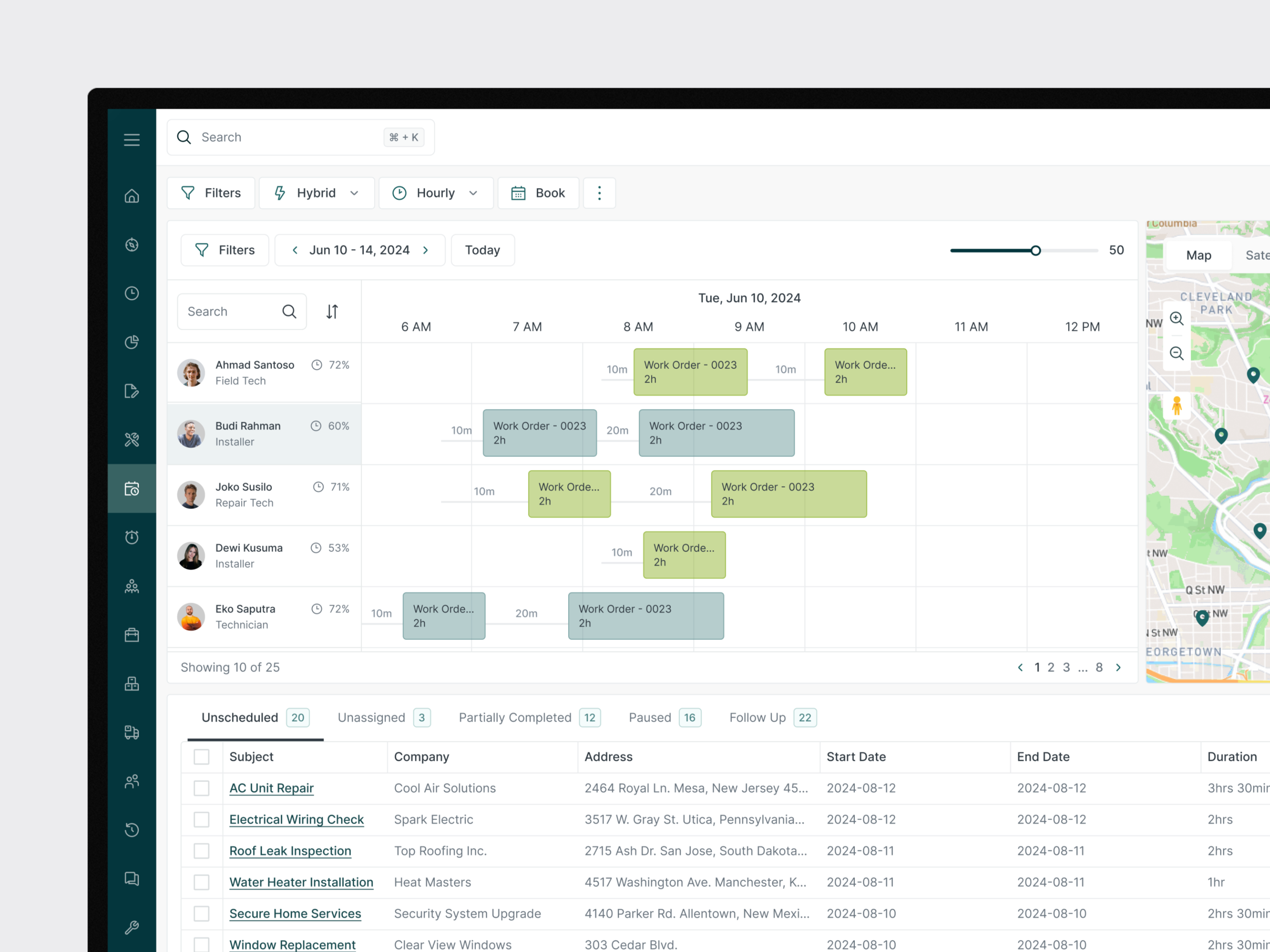 Example of Saa S Dashboard & Workflow Design