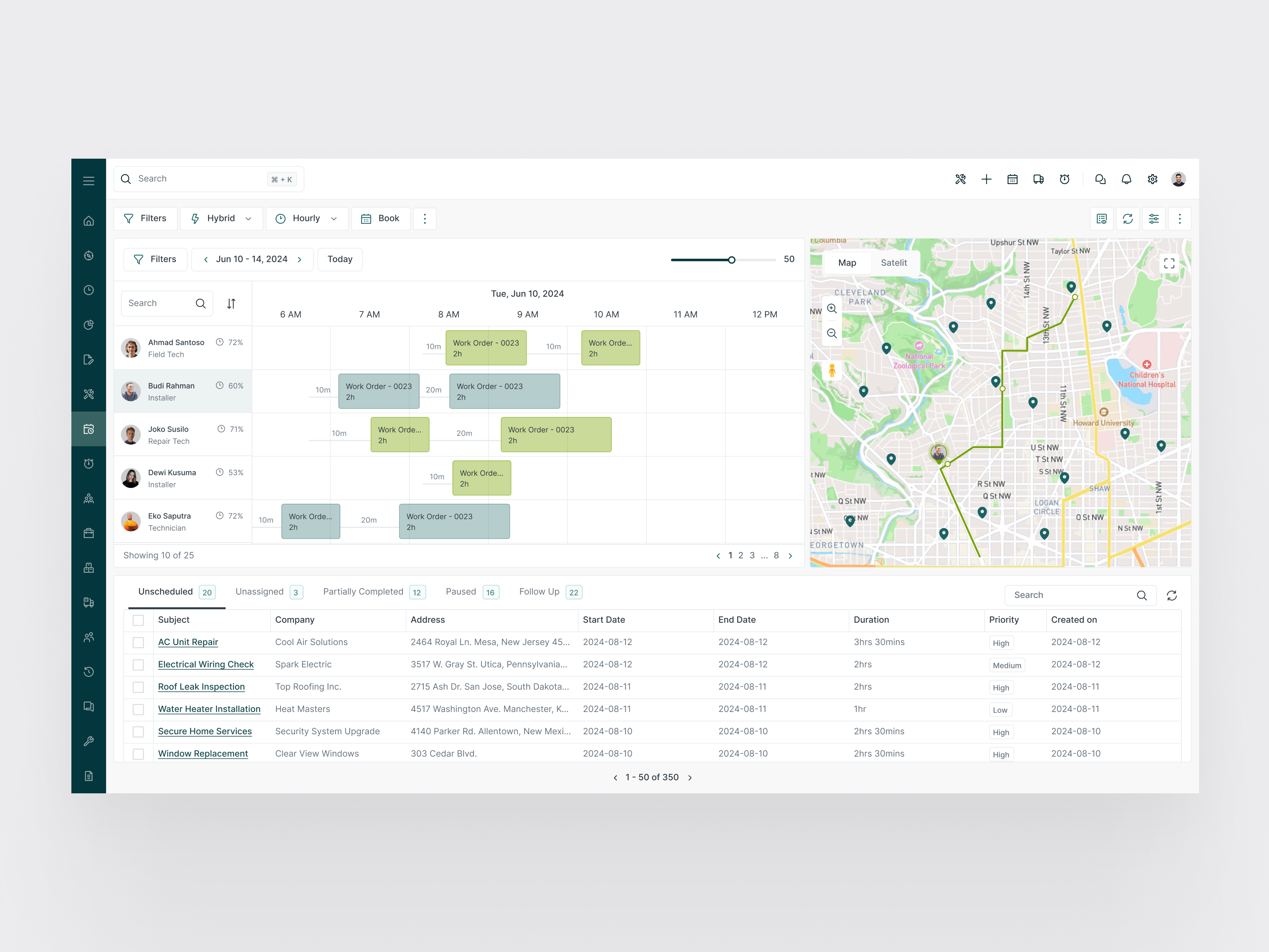 Example of Saa S Dashboard & Workflow Design