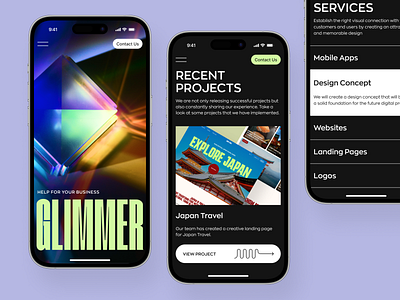 Mobile Website Design Concept design hire ui ux designer mobile mobile design mobile ui mobile website modern ui ui design web web design web mobile web ui website