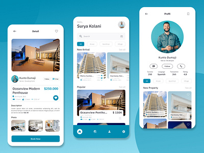 Properly - Real Estate Mobile App agency agent application apps building design house investment layout offer property real estate rent sale ui ux