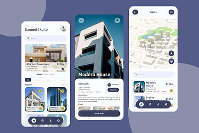 Nest Realty - Real Estate Mobile App agency agent application apps buy design house layout offer property real estate rent sale ui ux