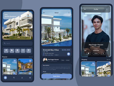 Royale - Real Estate Mobile App agency agent application apps design house investment layout offer property real estate rent sale ui ux