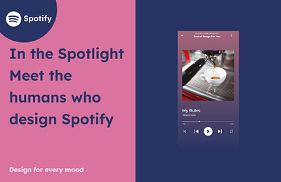 Recreation of Spotify UI graphic design ui