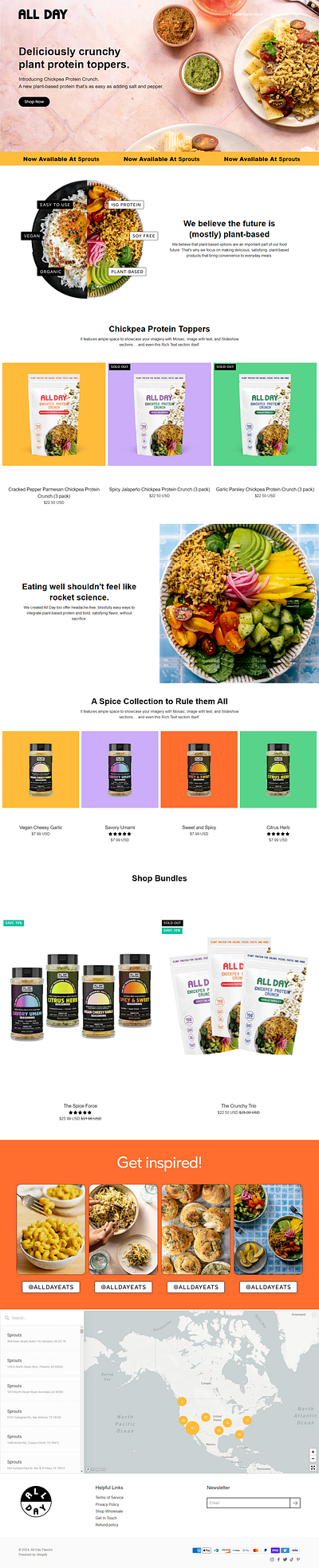 Spice Website graphic design ui