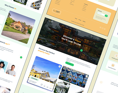 Real Estate Company Landing Page Website architecture bold building company design home home page house landing page property property management real estate real estate agency typography ui ux web web design website website design