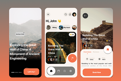 Travel Mobile App app branding design graphic design ui ux