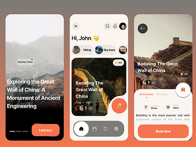 Travel Mobile App app branding design graphic design ui ux