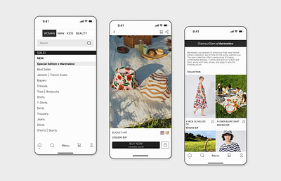 Fashion E-commerce - Special Edition Screens! clean design ui ui design uiux uiux design ux ux design