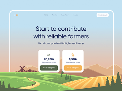 Farmer Contribute portal branding creative dashboard design farmer graphic design illustration logo modern ui